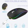 Wireless RGB LED Kablosuz Mouse MK-109