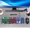 LED Işıklı Kablolu Gaming Klavye ve Mouse Seti