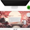 Gaming oyuncu Mouse pad Kaydırmaz Kauçuk Dikişli Kenar 80x30 cm Mousepad