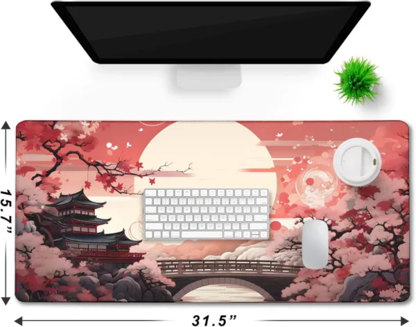 Gaming oyuncu Mouse pad Kaydırmaz Kauçuk Dikişli Kenar 80x30 cm Mousepad