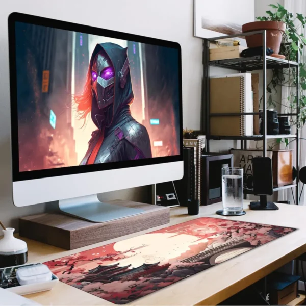 Gaming oyuncu Mouse pad Kaydırmaz Kauçuk Dikişli Kenar 80x30 cm Mousepad