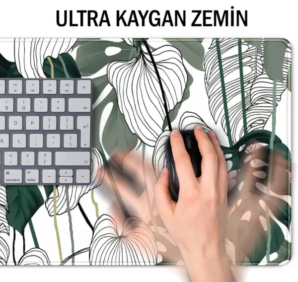 Gaming oyuncu Mouse pad Kaydırmaz Kauçuk Dikişli Kenar 80x30 cm Mousepad