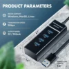 Usb 3.0 Çoğaltıcı Usb Çoklayıcı 1.8 metre kablo uzunluğu 100 adet