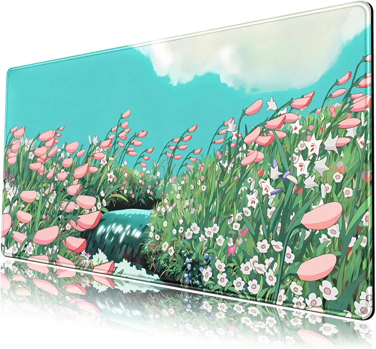 Spring Happiness Gaming oyuncu Mouse pad Kaydırmaz Kauçuk Dikişli Kenar 80x30 cm Mousepad