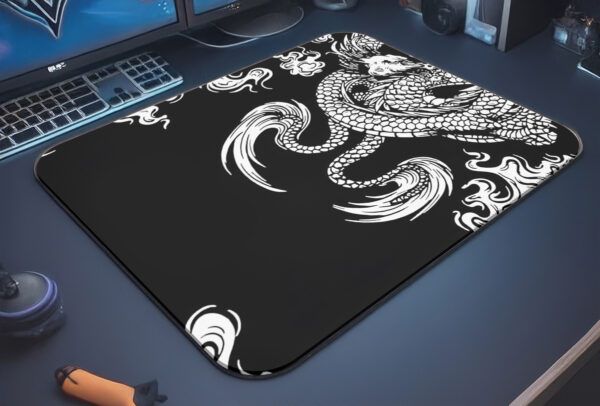Yin Dragon Gaming Oyuncu XL Mouse Pad Kaydırmaz Dikişli Mousepad 40x30 Mm