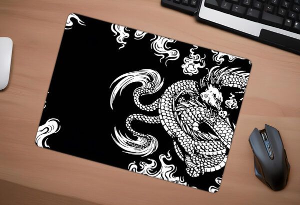 Yin Dragon Gaming Oyuncu XL Mouse Pad Kaydırmaz Dikişli Mousepad 40x30 Mm