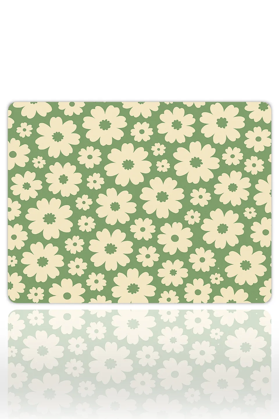 KK-13kare1 Mint Blossom Gaming Oyuncu XL Mouse Pad Kaydırmaz Dikişli Mousepad 480x400x4 Mm Dikişli Premium Model