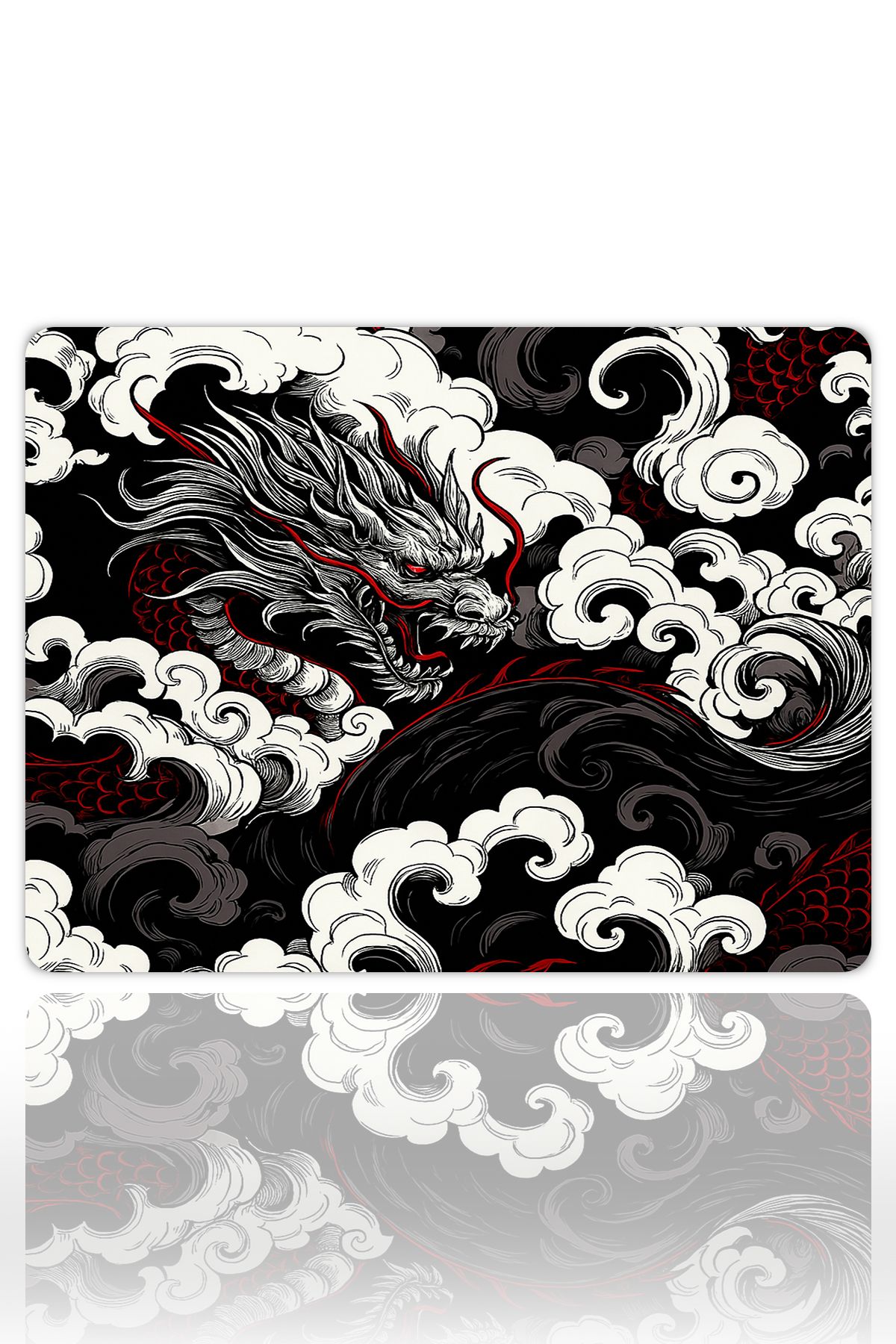 Crimson Tempest Gaming Oyuncu XL Mouse Pad Kaydırmaz Dikişli Mousepad 40x30 cm 3 Mm