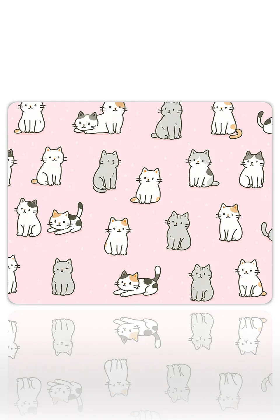 KK-23KARE2 Pastel Paws Gaming Oyuncu XL Mouse Pad Kaydırmaz Dikişli Mousepad 48x40 cm 4mm