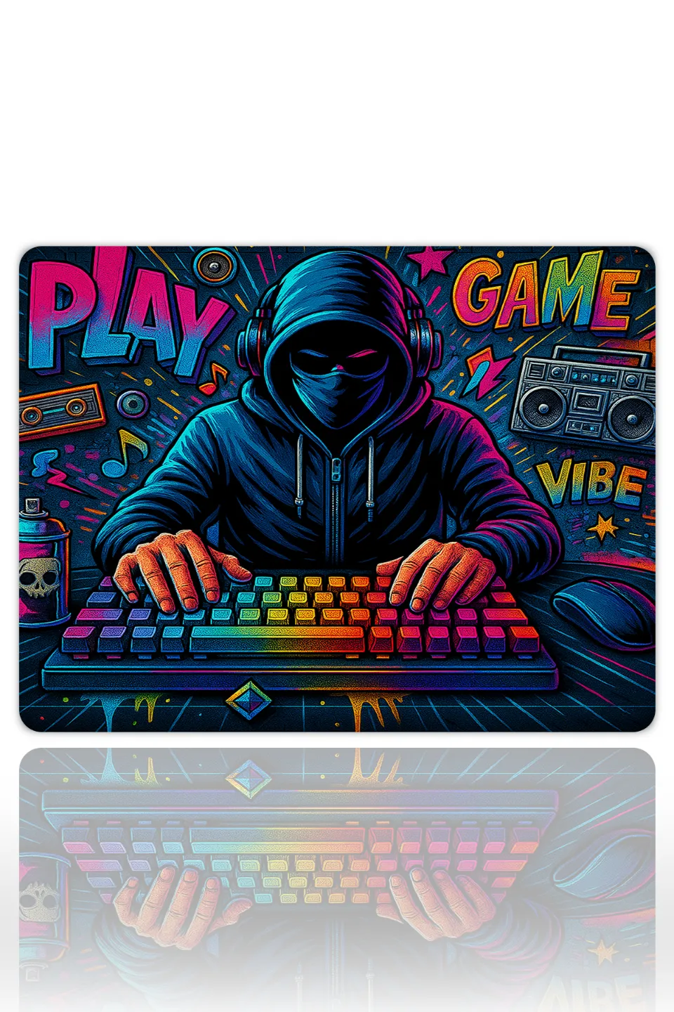 The GOAT Mode Gaming Oyuncu XL Mouse Pad Kaydırmaz Dikişli Mousepad 40x30 cm 3Mm