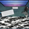 Gaming oyuncu Mouse pad Kaydırmaz Kauçuk Dikişli Kenar 80x30 cm Mousepad
