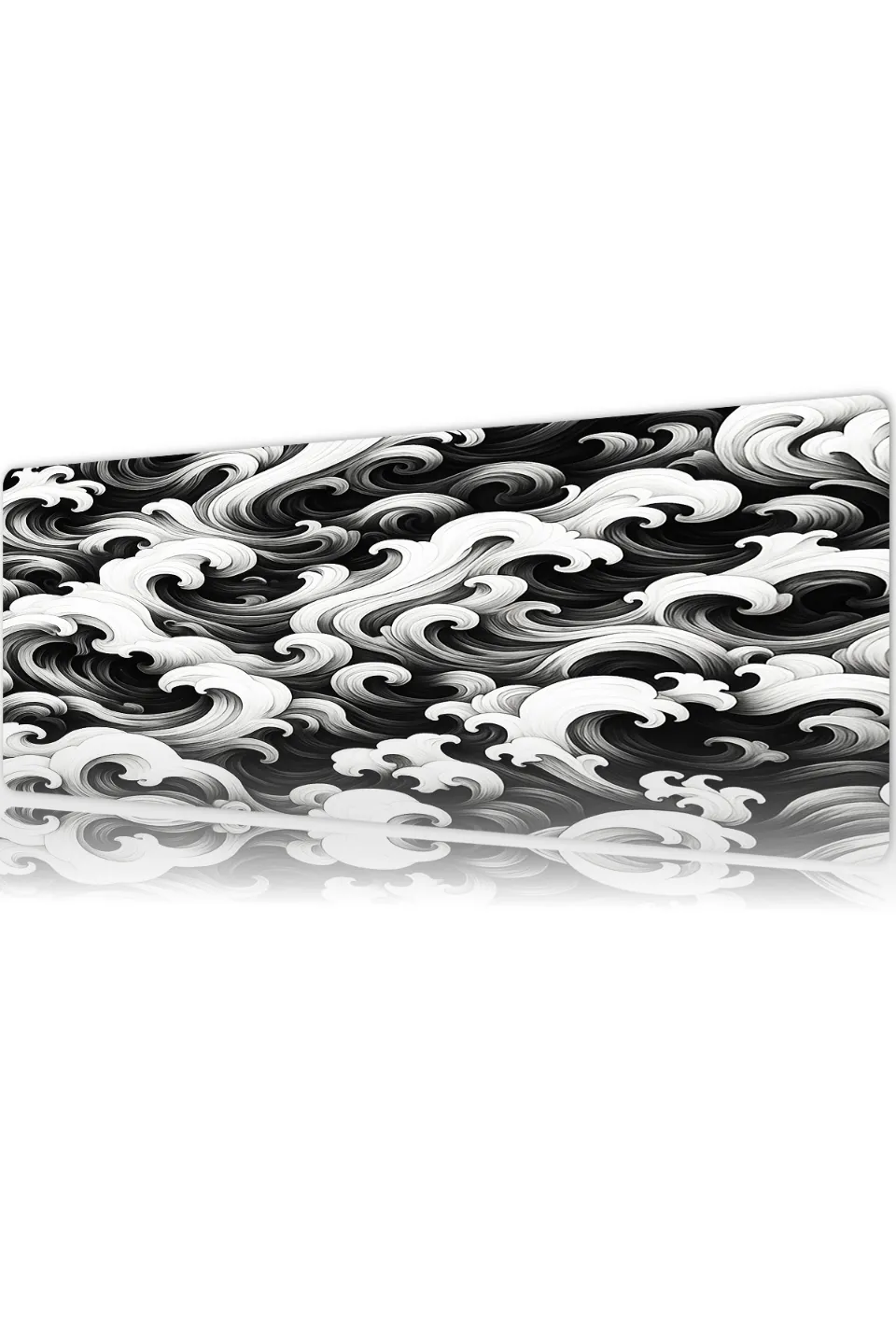 Obsidian Waves Gaming oyuncu Mouse pad Kaydırmaz Kauçuk Dikişli Kenar 80x30 cm Mousepad