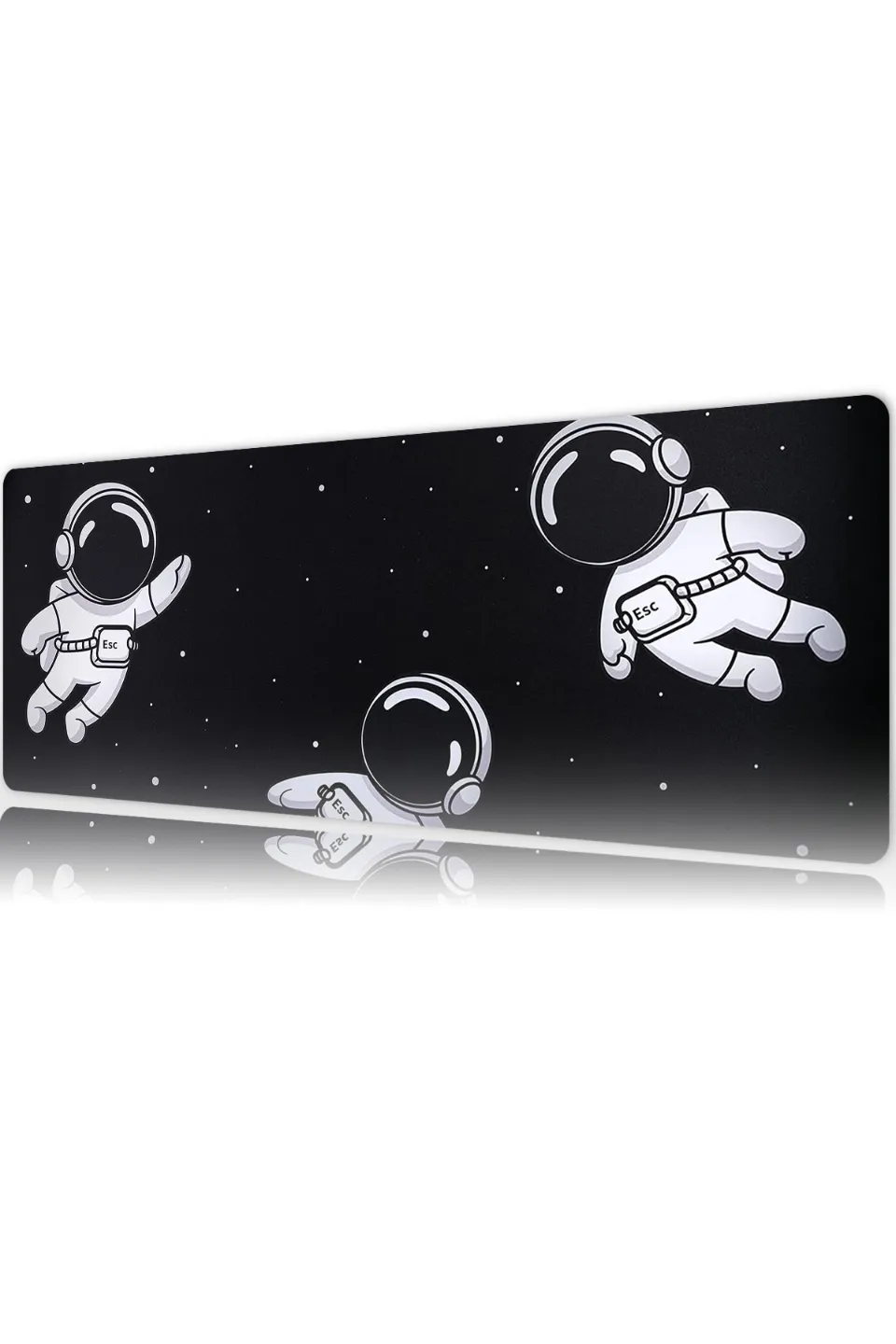 Spacewalk Mode Gaming oyuncu Mouse pad Kaydırmaz Kauçuk Dikişli Kenar 80x30 cm Mousepad