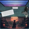 Gaming oyuncu Mouse pad Kaydırmaz Kauçuk Dikişli Kenar 80x30 cm Mousepad