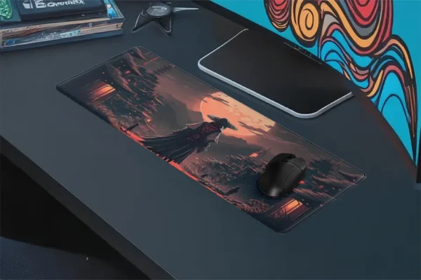 Gaming oyuncu Mouse pad Kaydırmaz Kauçuk Dikişli Kenar 80x30 cm Mousepad
