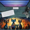 Gaming oyuncu Mouse pad Kaydırmaz Kauçuk Dikişli Kenar 80x30 cm Mousepad