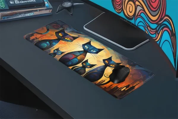 Gaming oyuncu Mouse pad Kaydırmaz Kauçuk Dikişli Kenar 80x30 cm Mousepad