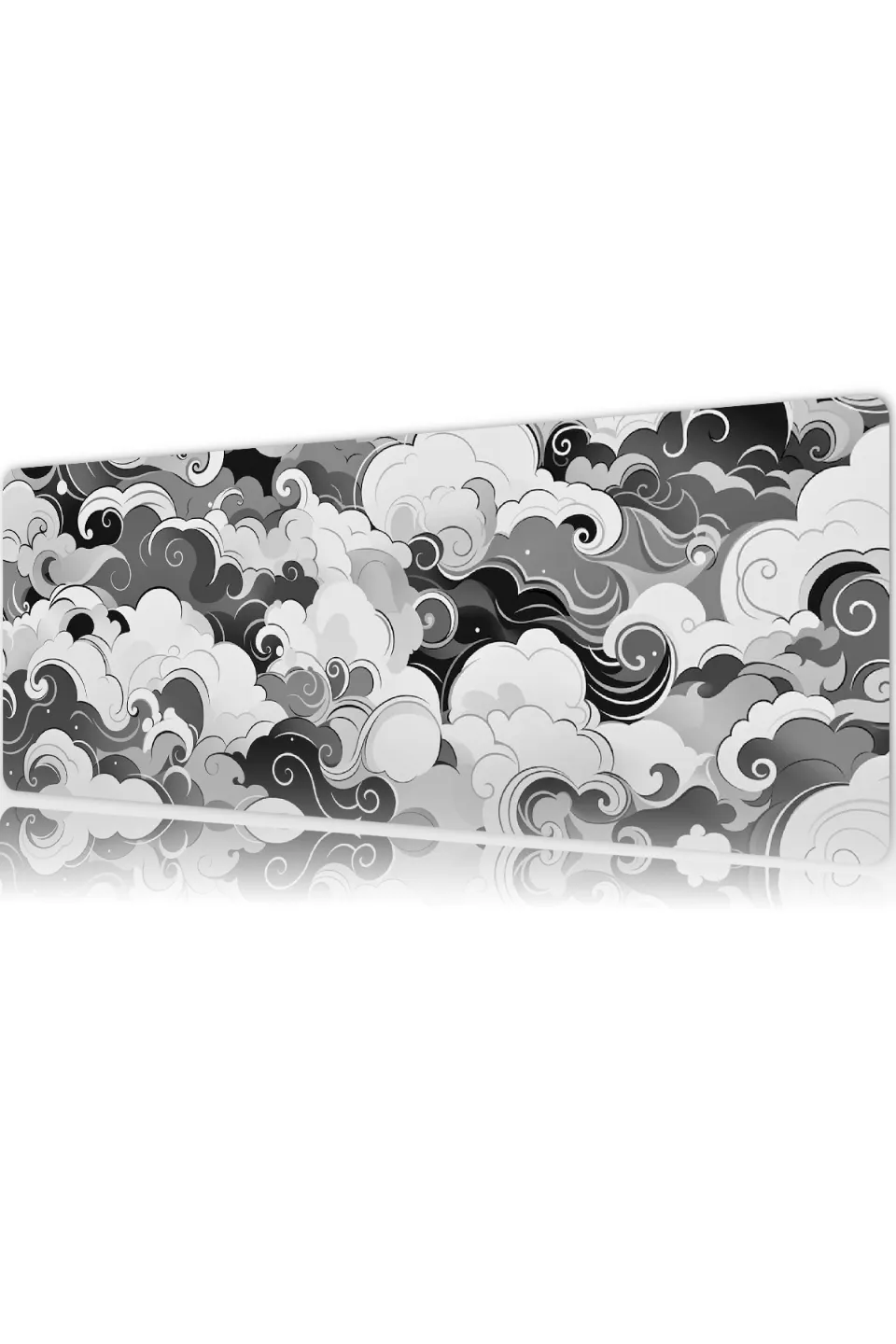 Ethereal Waves Gaming oyuncu Mouse pad Kaydırmaz Kauçuk Dikişli Kenar 90x40 cm 4mm Mousepad