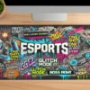 Gaming oyuncu Mouse pad Kaydırmaz Kauçuk Dikişli Kenar 80x30 cm Mousepad
