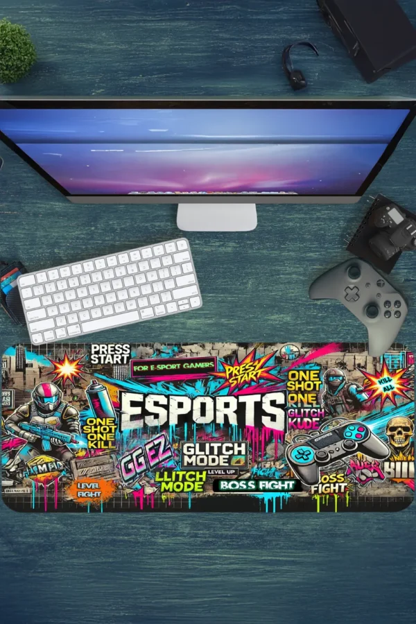 Gaming oyuncu Mouse pad Kaydırmaz Kauçuk Dikişli Kenar 80x30 cm Mousepad