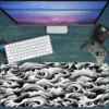 Gaming oyuncu Mouse pad Kaydırmaz Kauçuk Dikişli Kenar 80x30 cm Mousepad