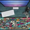 Gaming oyuncu Mouse pad Kaydırmaz Kauçuk Dikişli Kenar 80x30 cm Mousepad