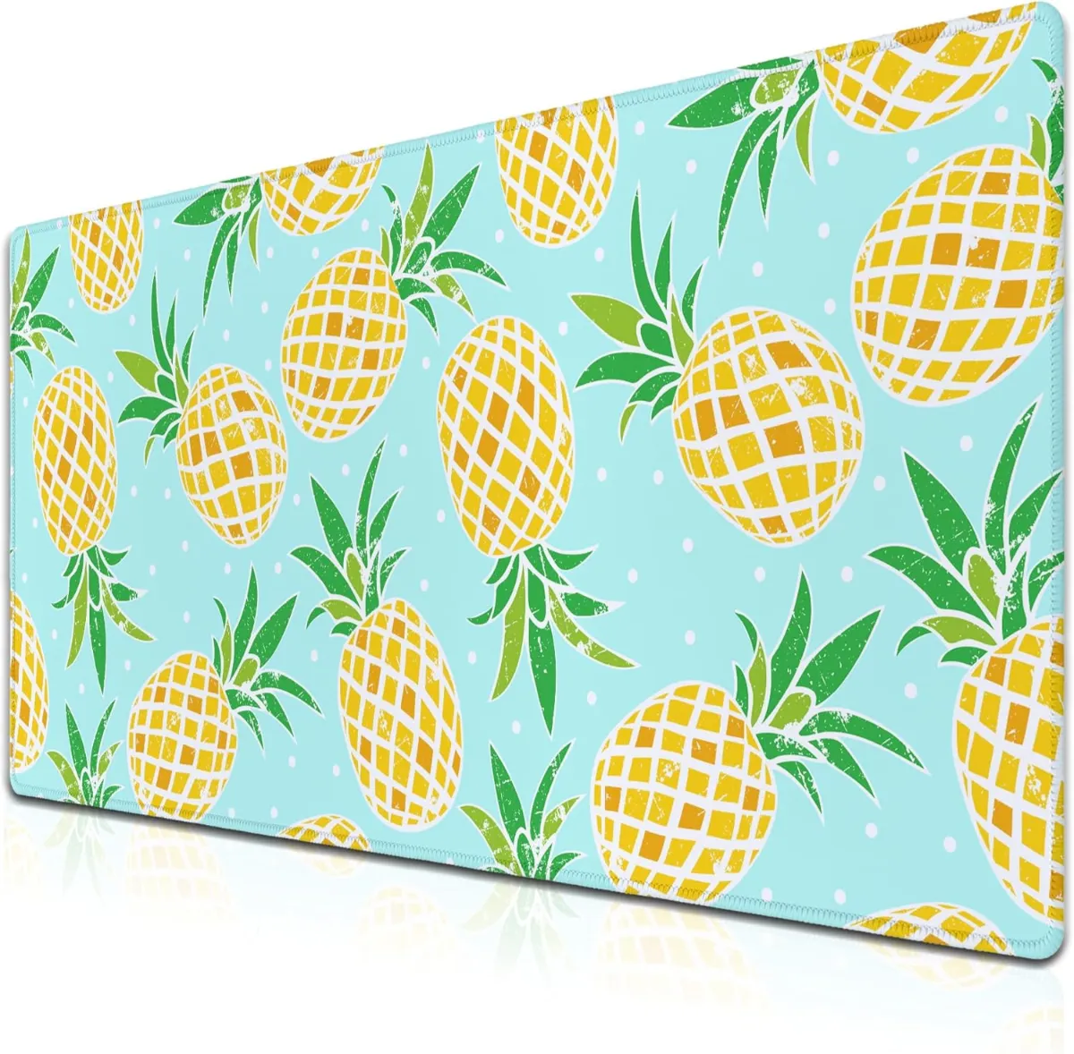 Ananas Bliss Gaming oyuncu Mouse pad Kaydırmaz Kauçuk Dikişli Kenar 90x40 cm 4mm Mousepad