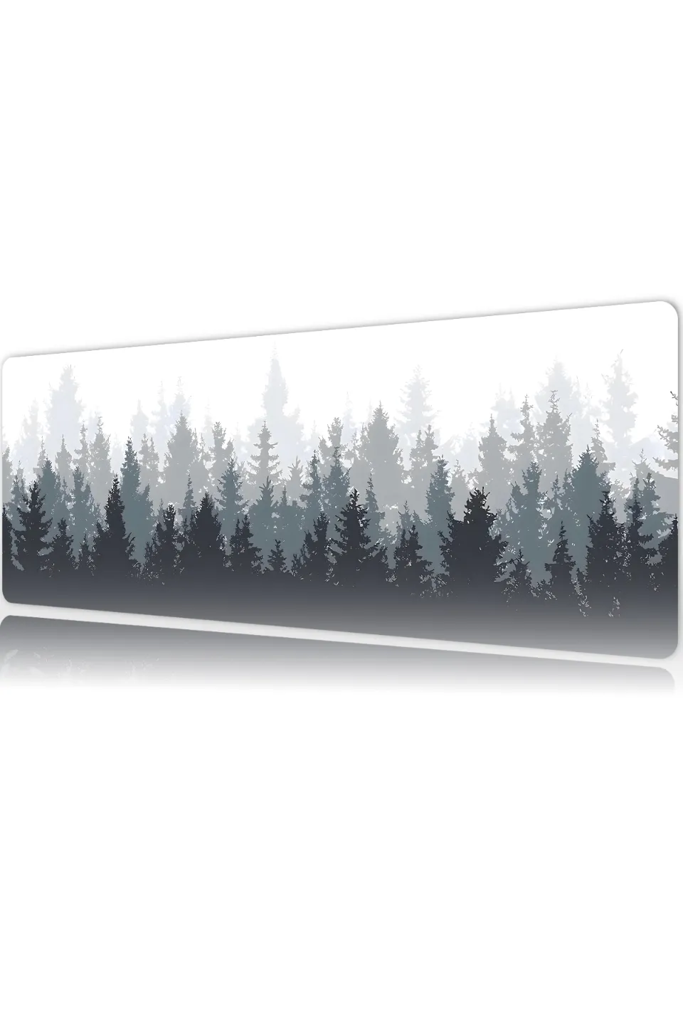Misty Forest Gaming oyuncu Mouse pad Kaydırmaz Kauçuk Dikişli Kenar 90x40 cm 4mm Mousepad