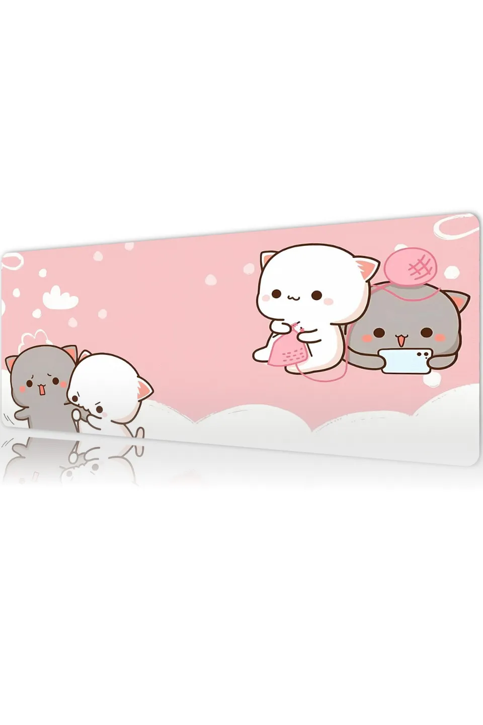 Cozy Paws Gaming oyuncu Mouse pad Kaydırmaz Kauçuk Dikişli Kenar 90x40 cm 4mm Mousepad