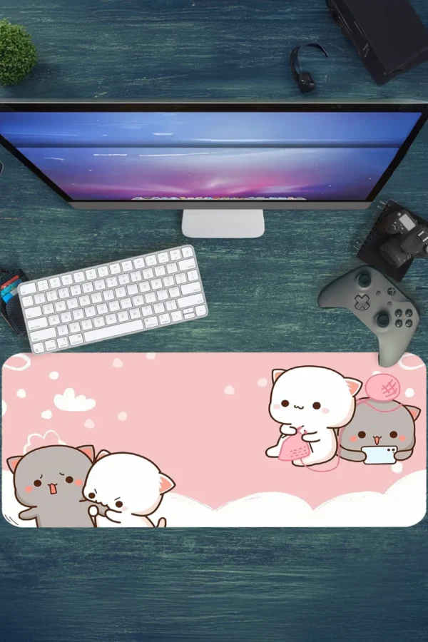 Gaming oyuncu Mouse pad Kaydırmaz Kauçuk Dikişli Kenar 80x30 cm Mousepad