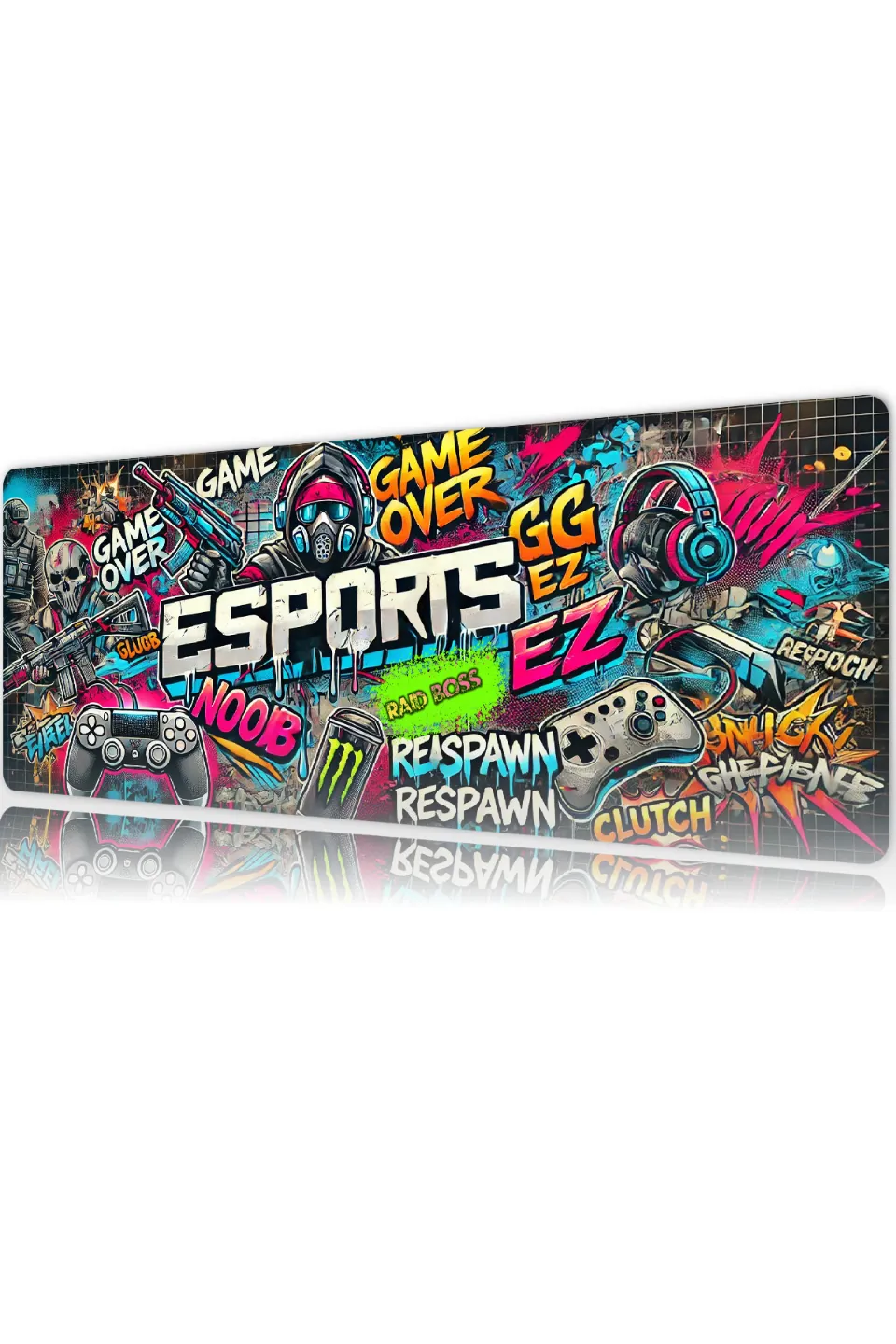 Raid Boss Gaming oyuncu Mouse pad Kaydırmaz Kauçuk Dikişli Kenar 70x30 cm Mousepad