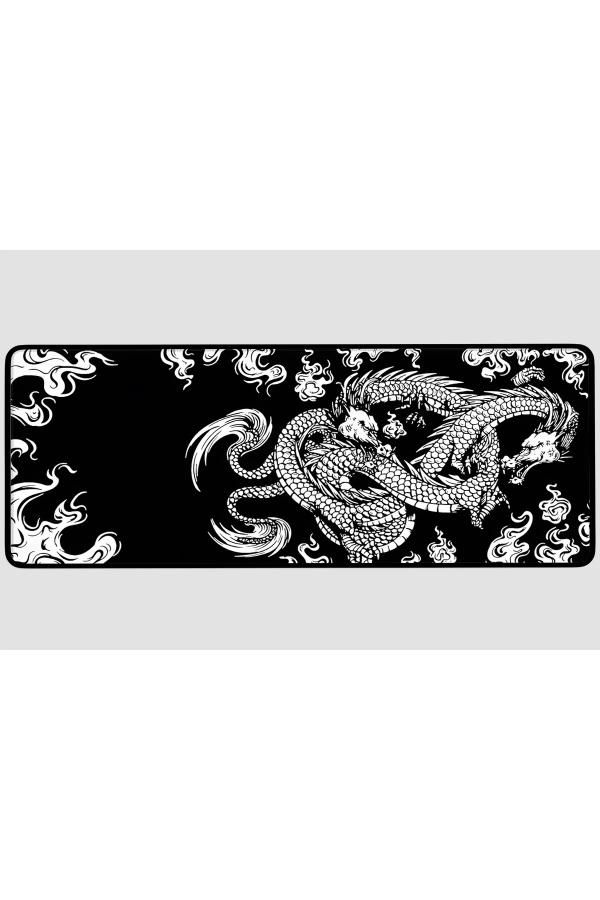 Yin Dragon Gaming oyuncu Mousepad Kaydırmaz Kauçuk Dikişli Kenar 90×40 cm Mousepad