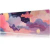 ETSYKK02 (1) Dreamscape Sky Gaming oyuncu Mousepad Kaydırmaz Kauçuk Dikişli Kenar 90×40 cm Mousepad