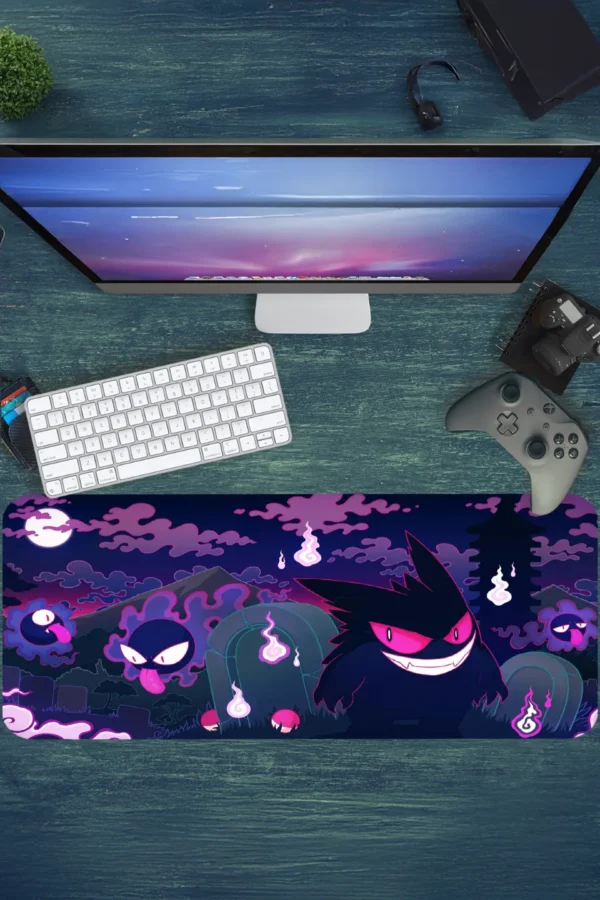 Gengar Gaming oyuncu Mouse pad Kaydırmaz Kauçuk Dikişli Kenar 90×40 cm Mousepad