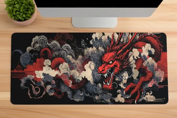 Ashen Fang Gaming oyuncu Mousepad Kaydırmaz Kauçuk Dikişli Kenar 90×40 cm Mousepad