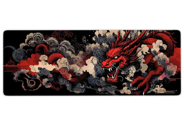 Ashen Fang Gaming oyuncu Mousepad Kaydırmaz Kauçuk Dikişli Kenar 90×40 cm Mousepad