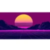 etsy29dikdortgen3 Neon Horizon Gaming oyuncu Mousepad Kaydırmaz Kauçuk Dikişli Kenar 90×40 cm Mousepad