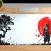 Blood Sun Ronin Gaming oyuncu Mousepad Kaydırmaz Kauçuk Dikişli Kenar 90×40 cm Mousepad