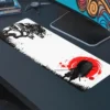Blood Sun Ronin Gaming oyuncu Mousepad Kaydırmaz Kauçuk Dikişli Kenar 90×40 cm Mousepad