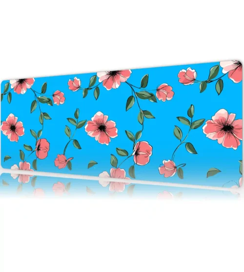 Blossom Sky Gaming oyuncu Mousepad Kaydırmaz Kauçuk Dikişli Kenar 90×40 cm Mousepad