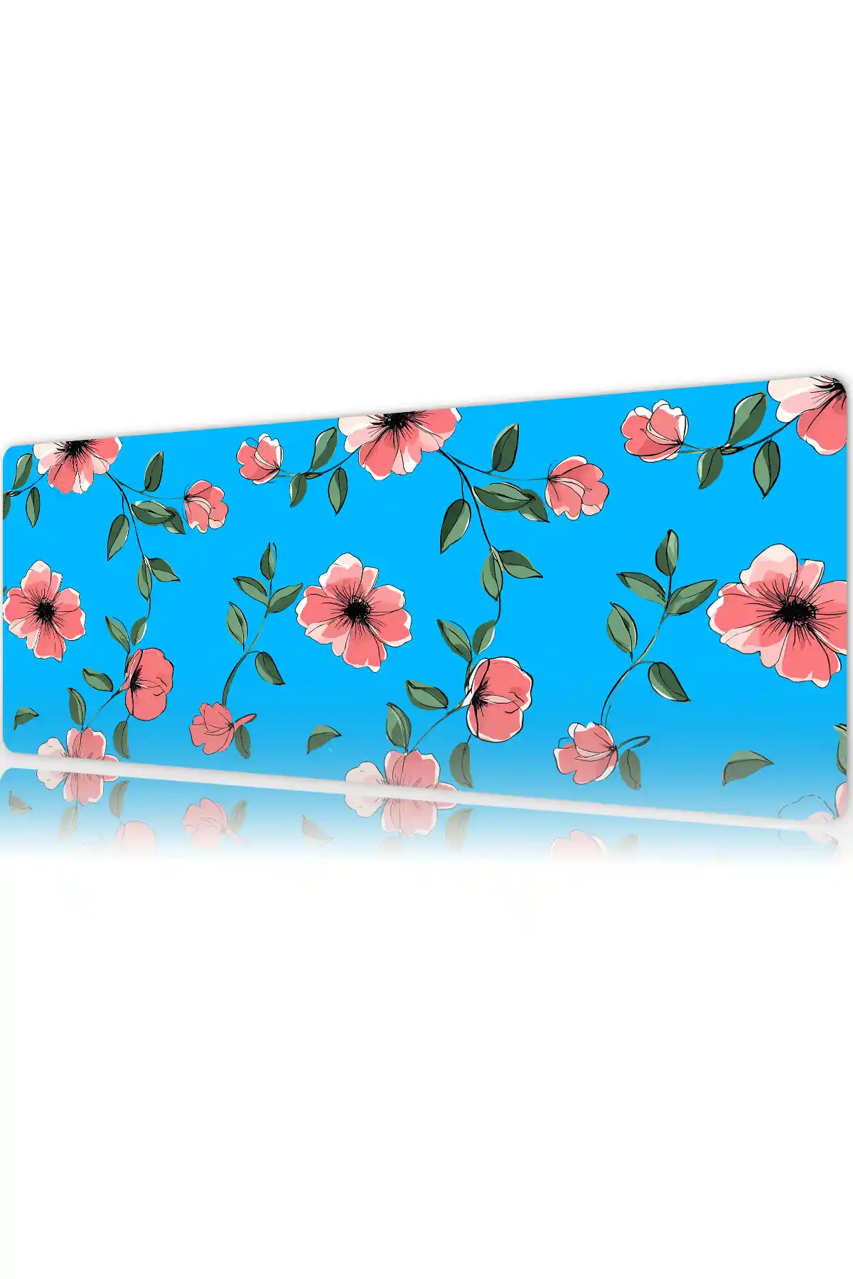 etsy32dikdortgen5 Blossom Sky Gaming oyuncu Mousepad Kaydırmaz Kauçuk Dikişli Kenar 80x30 cm Mousepad