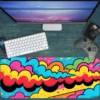 Boomclouds Gaming oyuncu Mousepad Kaydırmaz Kauçuk Dikişli Kenar 90×40 cm Mousepad