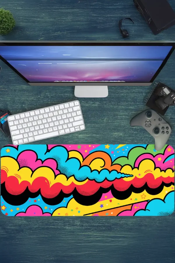 Boomclouds Gaming oyuncu Mousepad Kaydırmaz Kauçuk Dikişli Kenar 90×40 cm Mousepad