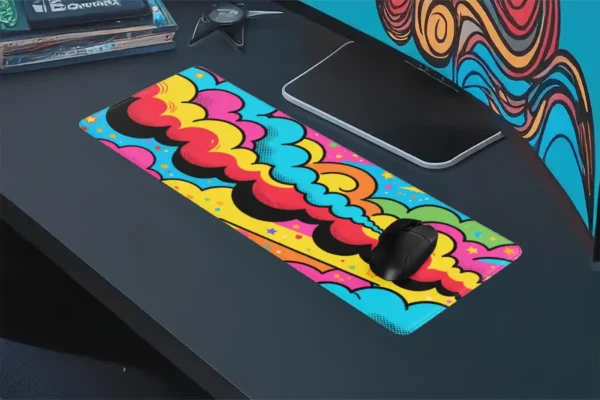 Boomclouds Gaming oyuncu Mousepad Kaydırmaz Kauçuk Dikişli Kenar 90×40 cm Mousepad