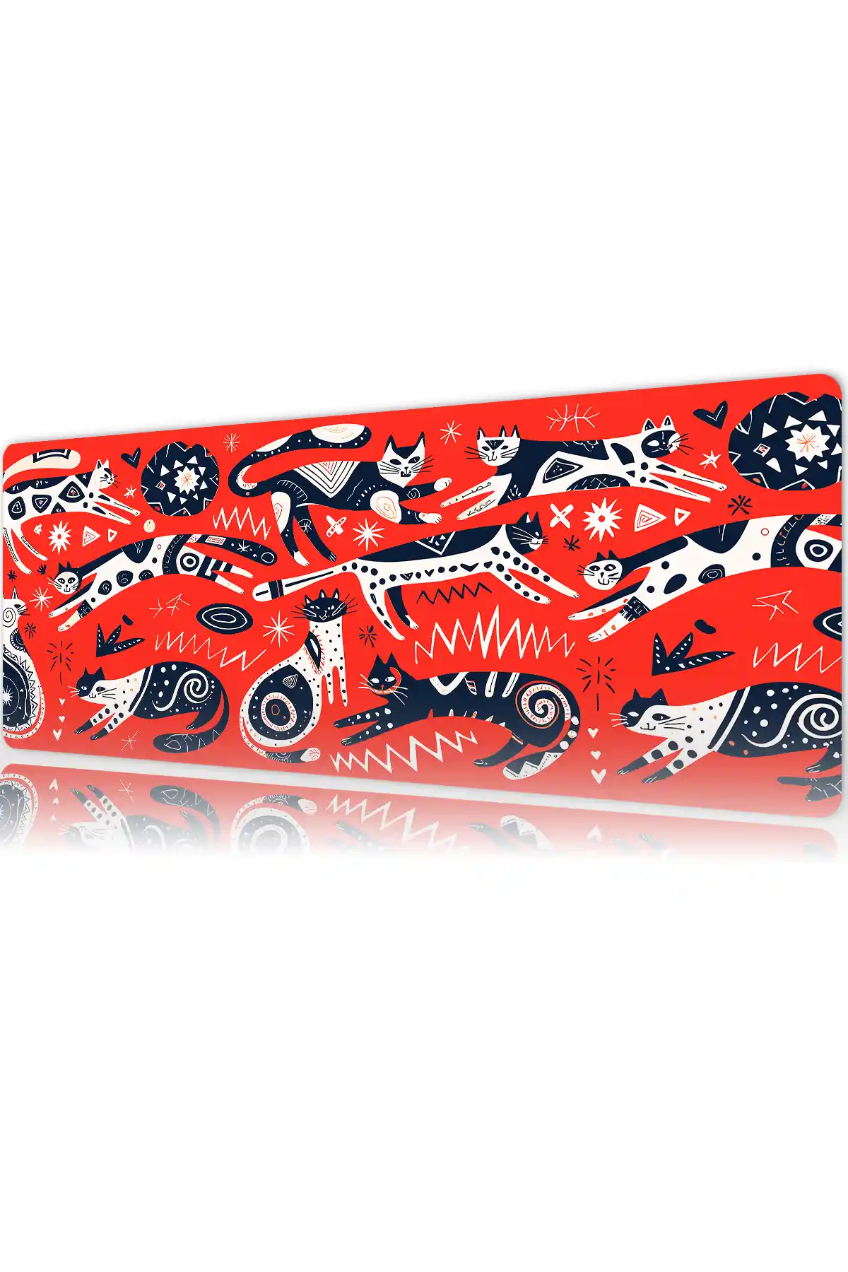 etsy35dikdortgen5 Catstronomy Gaming oyuncu Mousepad Kaydırmaz Kauçuk Dikişli Kenar 80x30 cm Mousepad