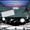 Cosmic Solitude Gaming oyuncu Mousepad Kaydırmaz Kauçuk Dikişli Kenar 90×40 cm Mousepad