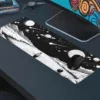 Cosmic Solitude Gaming oyuncu Mousepad Kaydırmaz Kauçuk Dikişli Kenar 90×40 cm Mousepad
