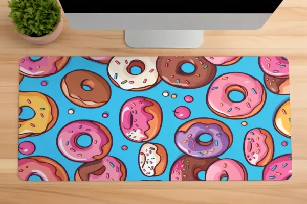 Donutverse Gaming oyuncu Mousepad Kaydırmaz Kauçuk Dikişli Kenar 90×40 cm Mousepad