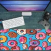 Donutverse Gaming oyuncu Mousepad Kaydırmaz Kauçuk Dikişli Kenar 90×40 cm Mousepad