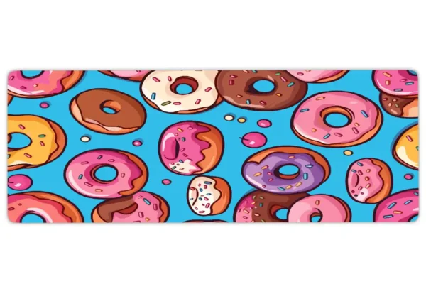 Donutverse Gaming oyuncu Mousepad Kaydırmaz Kauçuk Dikişli Kenar 90×40 cm Mousepad